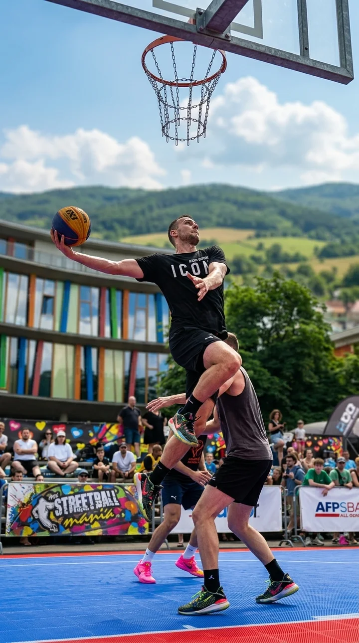 Streetball v Děčíně pro basketbalový obchod, 1
