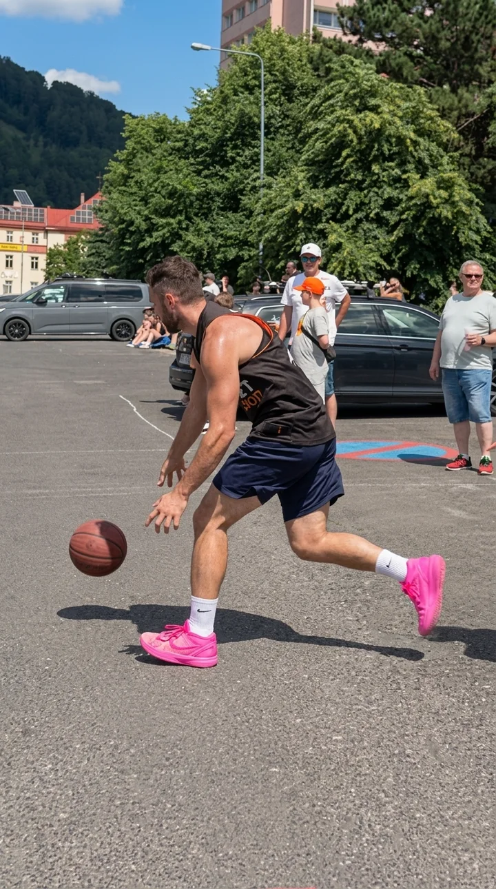 Streetball v Děčíně pro basketbalový obchod, 2