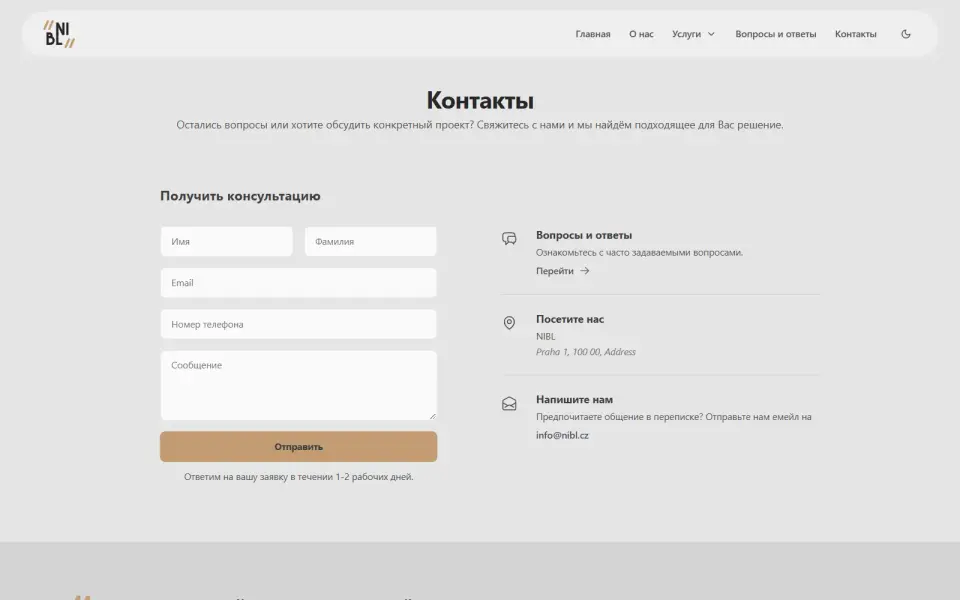 Kontakt bez zbytečných kroků